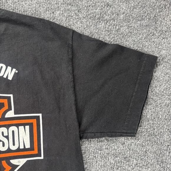 Harley Davidson Graphic T Shirt Front & Back Hit Jamaica, Youth XL / Womens S - Picture 4 of 11